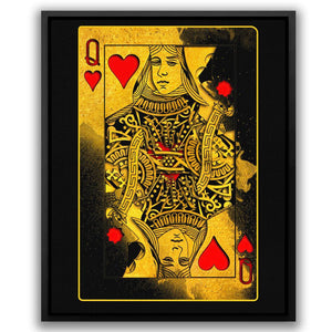 Burning Queen of Hearts - Luxury Wall Art