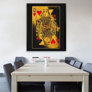 Burning Queen of Hearts - Luxury Wall Art