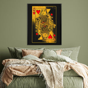 Burning Queen of Hearts - Luxury Wall Art