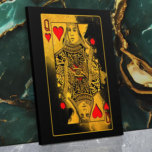 Burning Queen of Hearts - Luxury Wall Art