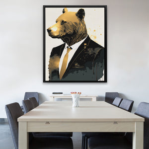 Business Bear - Luxury Wall Art