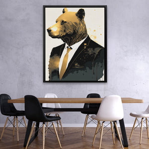 Business Bear - Luxury Wall Art