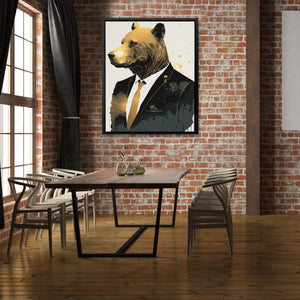 Business Bear - Luxury Wall Art