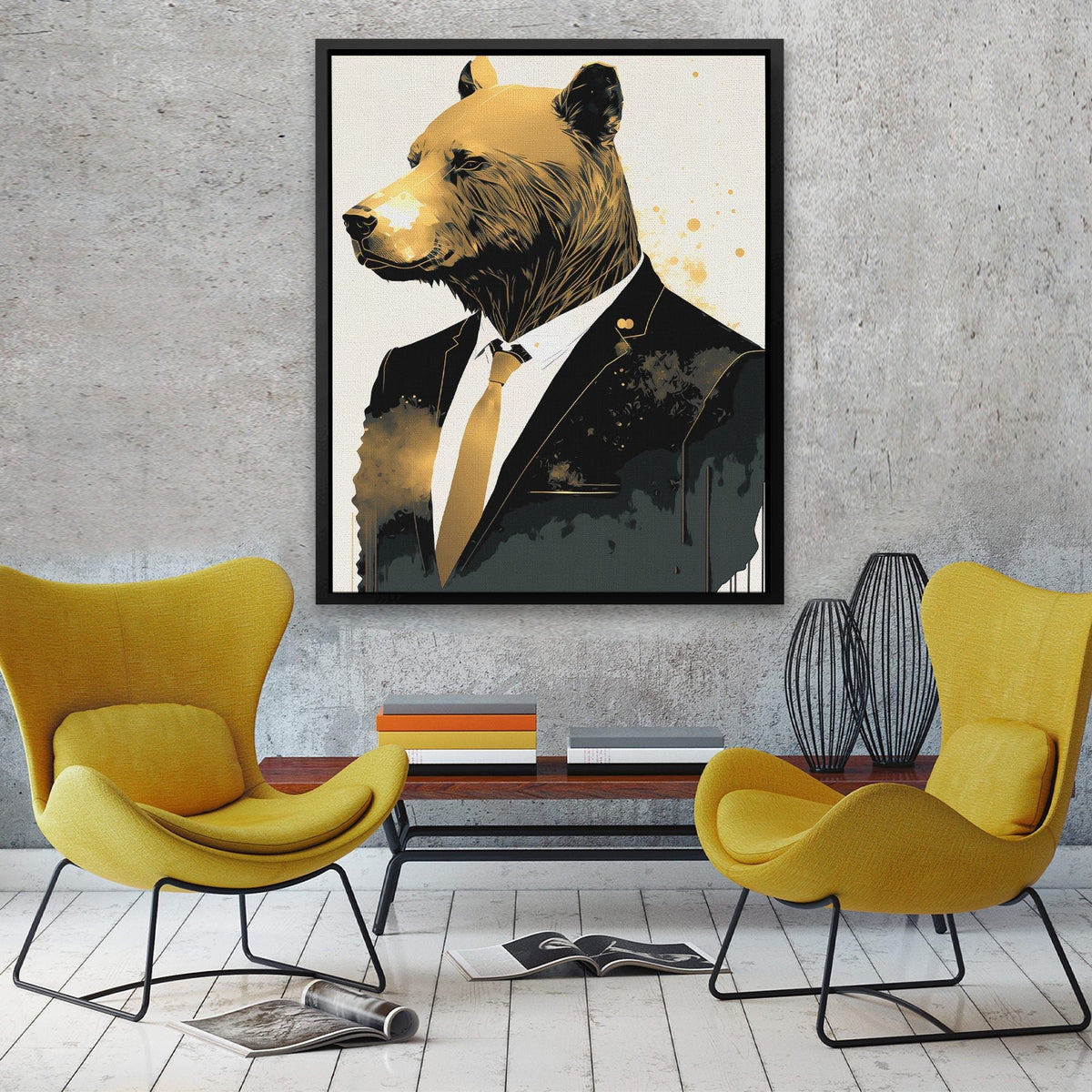 Business Bear - Luxury Wall Art