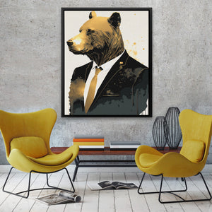 Business Bear - Luxury Wall Art