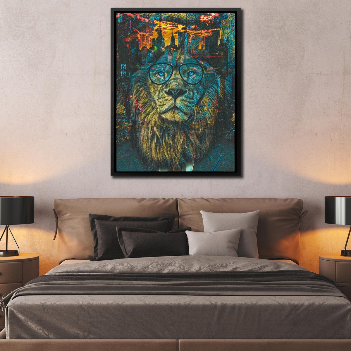 Business Lion - Luxury Wall Art