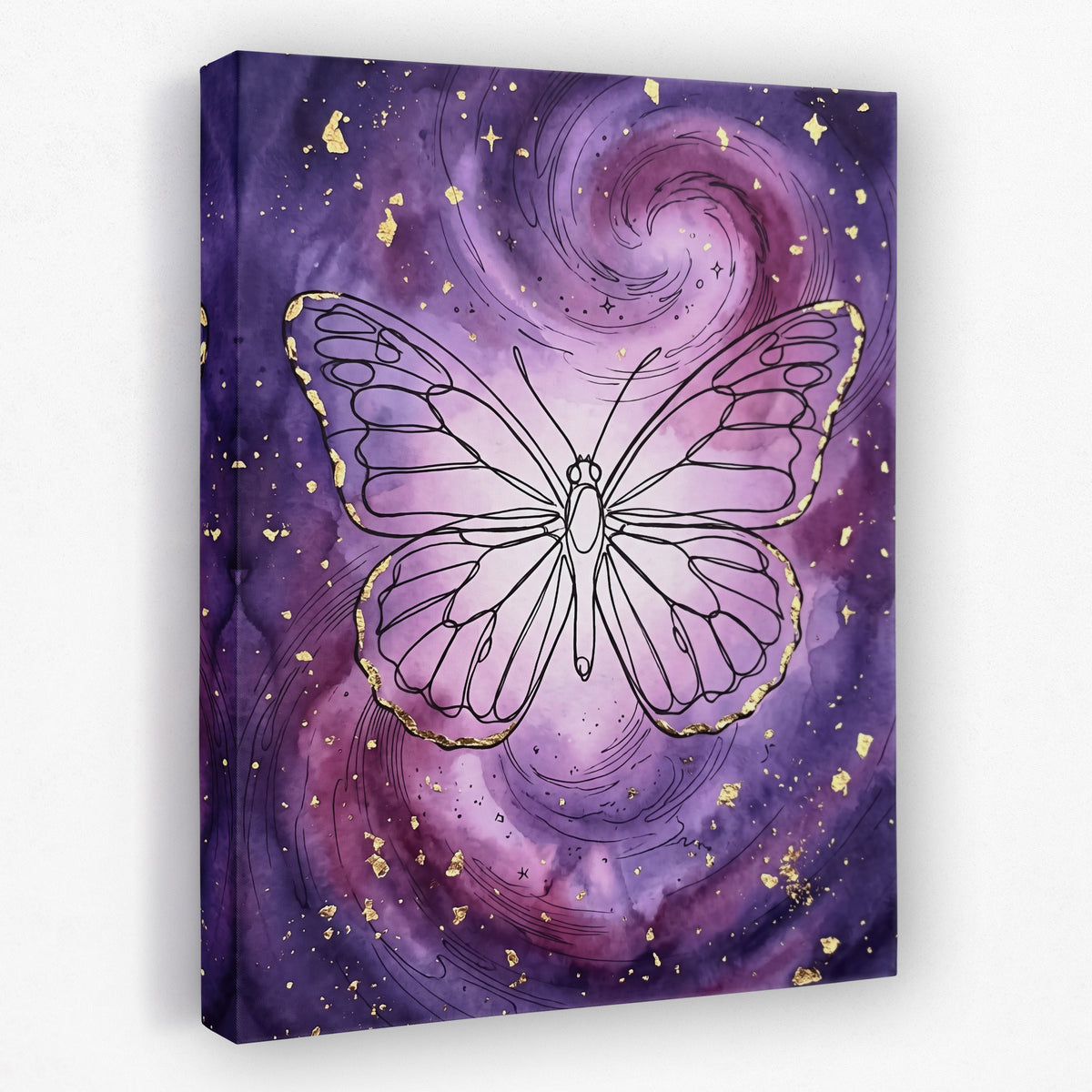 Butterfly Gilded Galaxy — butterfly gilded galaxy side view mirror wrap