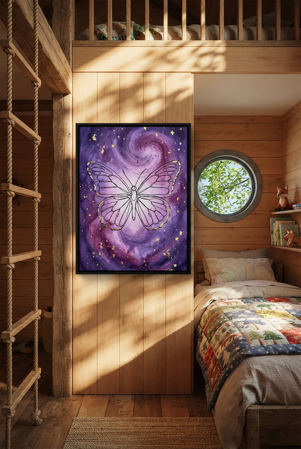 Butterfly Gilded Galaxy in a room