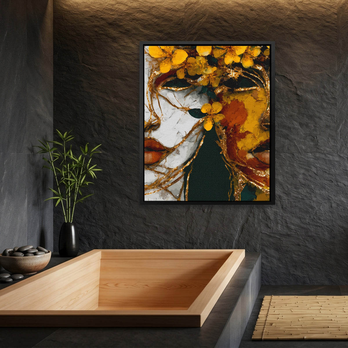 Butterfly Golden Ascension — Butterfly Golden Ascension Bamboo Bathroom Port 2