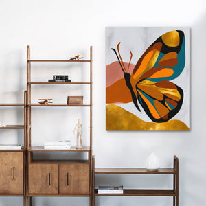 Butterfly Golden Ascent - Luxury Wall Art