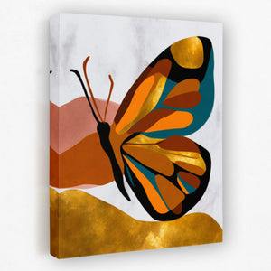 Butterfly Golden Ascent - Luxury Wall Art