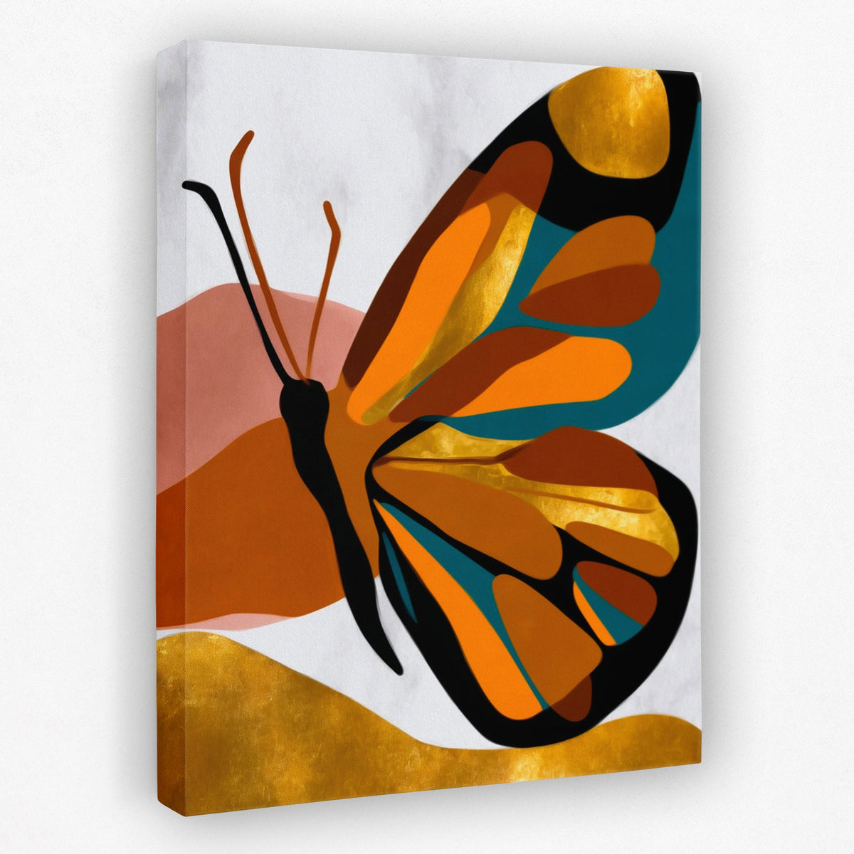 Butterfly Golden Ascent - Luxury Wall Art