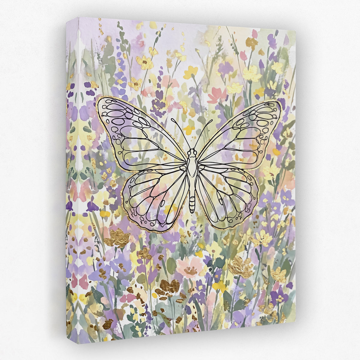 Butterfly Golden Meadow — butterfly golden meadow side view mirror wrap