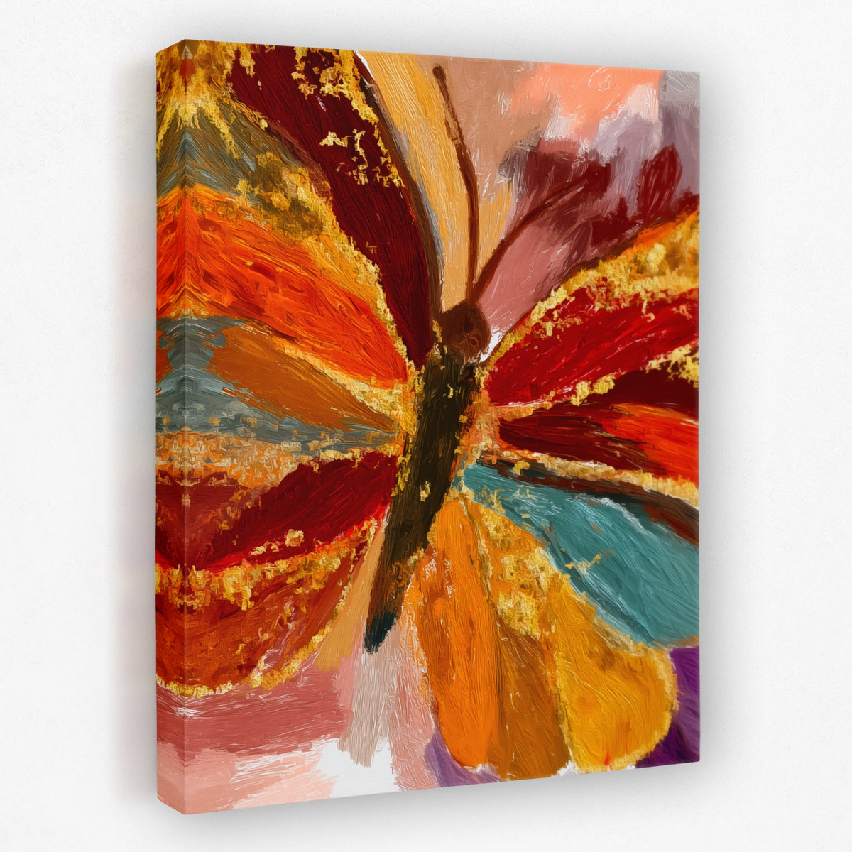 Butterfly Golden Symmetry — Butterfly Golden Symmetry Portrait   Side View   Mirror 263