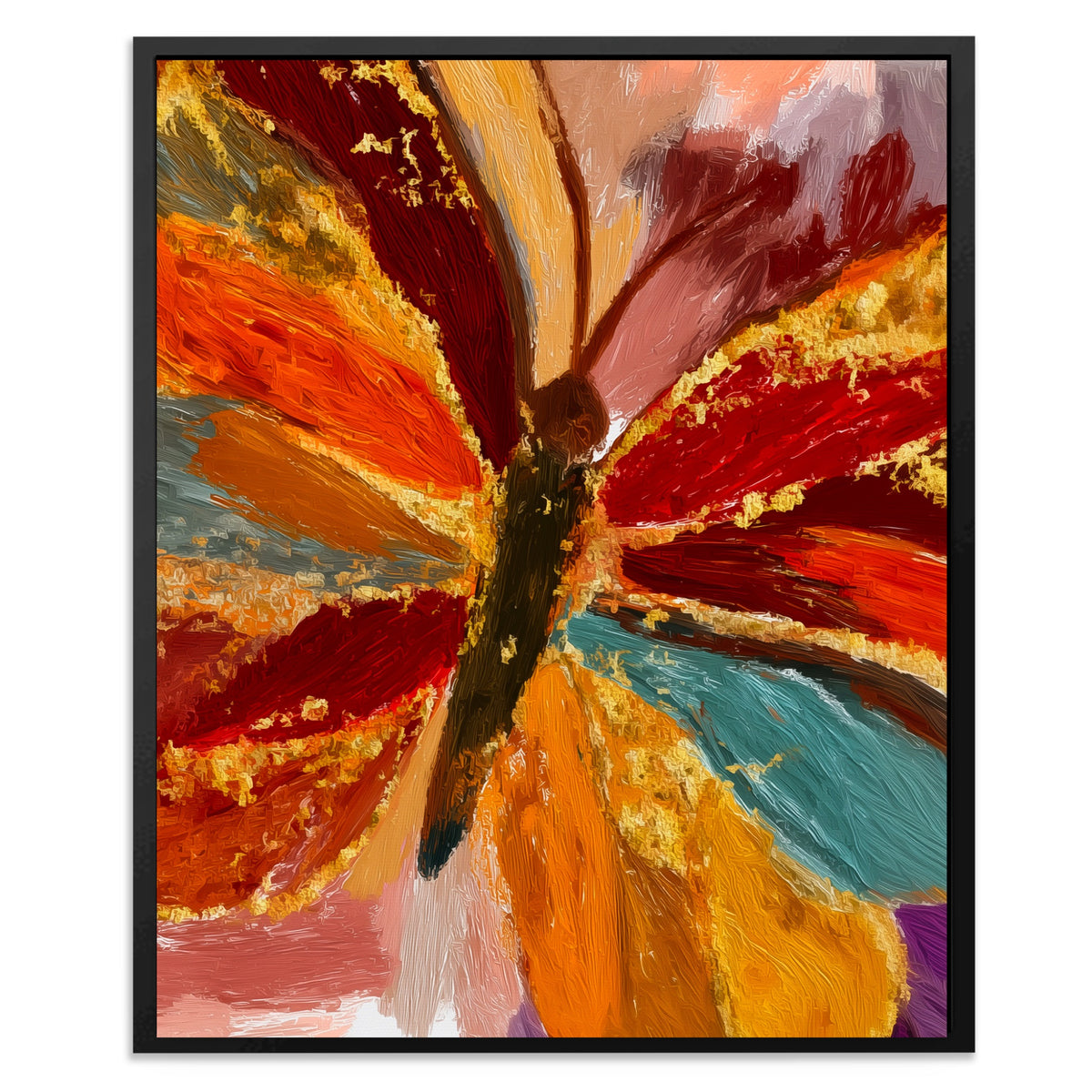 Butterfly Golden Symmetry — Butterfly Golden Symmetry Front Facing Portrait2 123