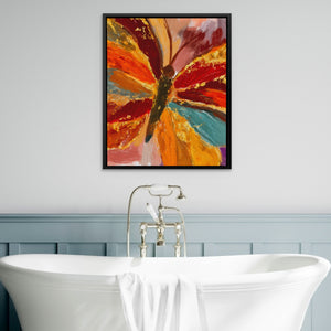 Butterfly Golden Symmetry — Butterfly Golden Symmetry Bathtub Wall Art 23