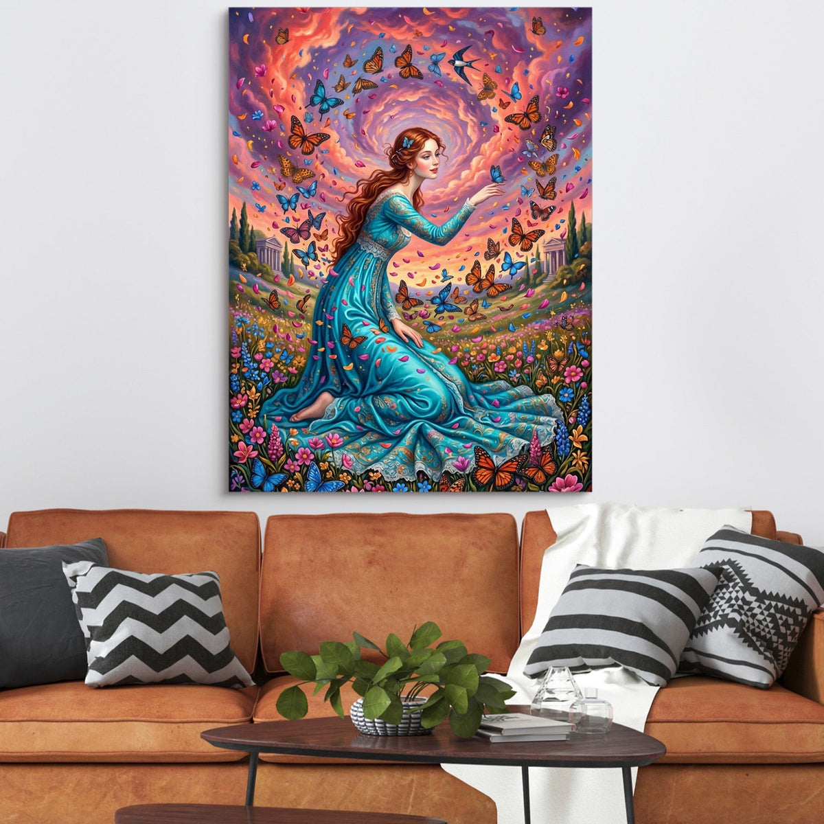 Butterfly Maiden - Luxury Wall Art
