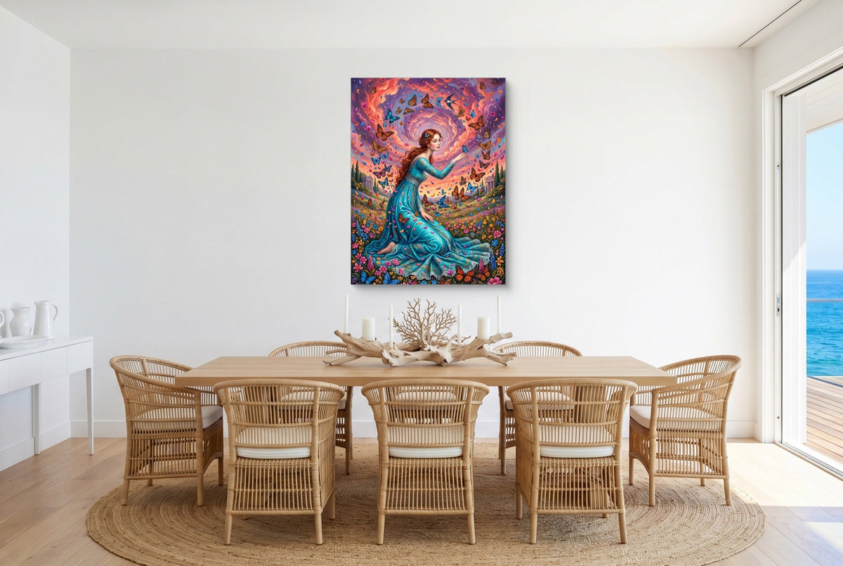 Butterfly Maiden - Luxury Wall Art