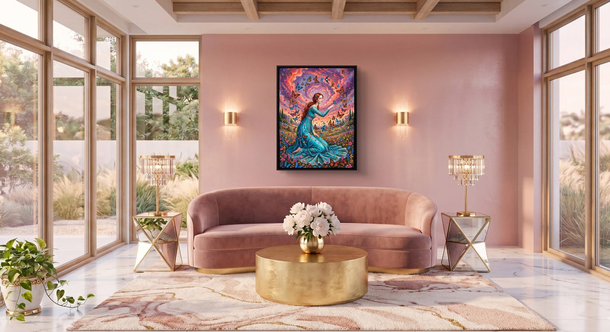 Butterfly Maiden - Luxury Wall Art