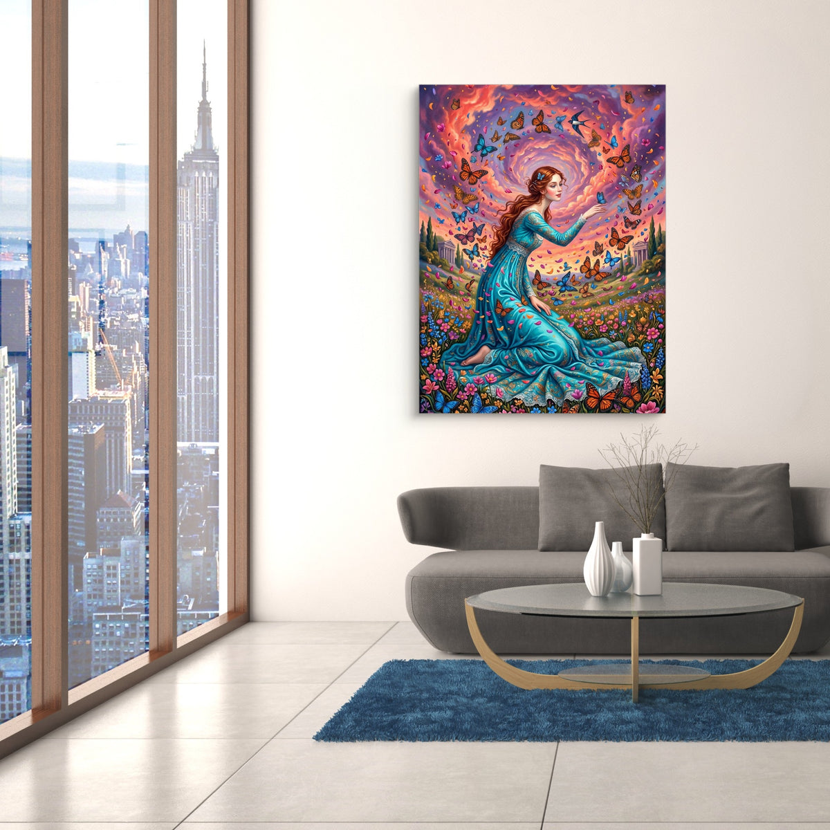 Butterfly Maiden — butterfly maiden sq nyc views 1port flush print