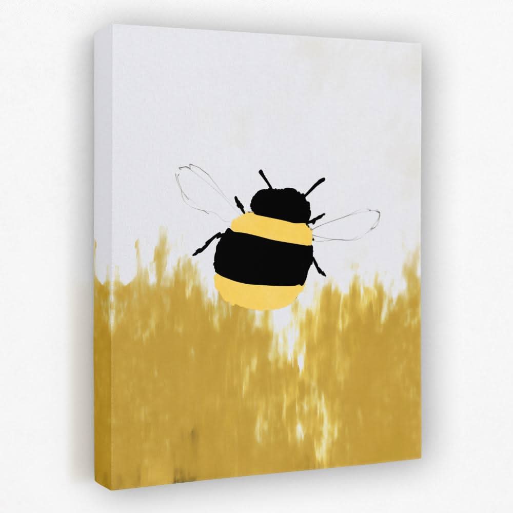 Buzzing Bumblebee - Bee Canvas Wall Art