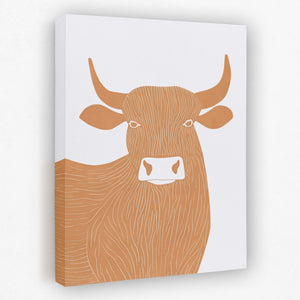 a picture of a cow on a white background