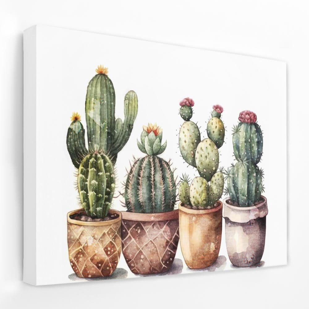 Cactus Collection - Botanical Canvas Wall Art