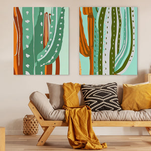 Cactus Oasis Duo - Luxury Wall Art