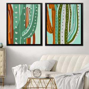 Cactus Oasis Duo - Luxury Wall Art