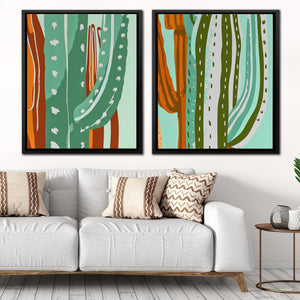 Cactus Oasis Duo - Luxury Wall Art