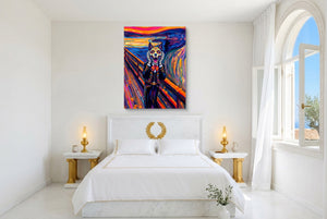 Calavera's Scream — calavera's scream bedroom with window 1port flush print