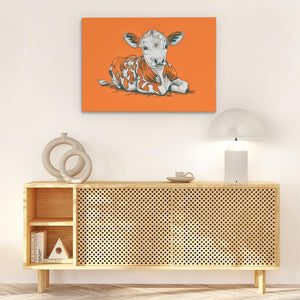 Calf’s Day Out - Luxury Wall Art