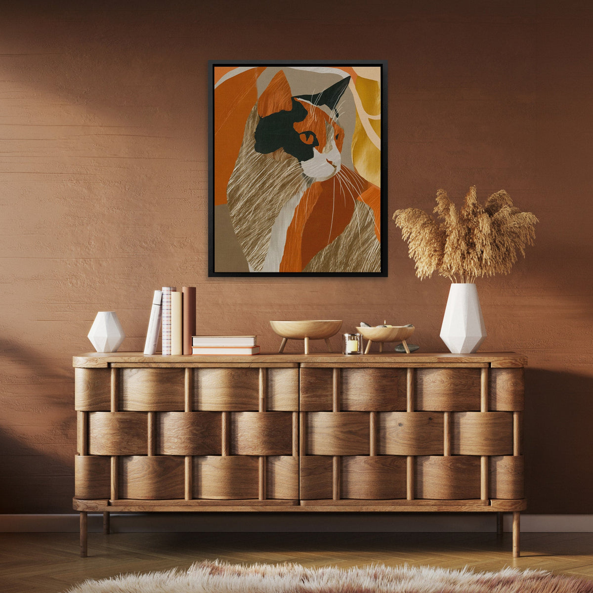 Calico Autumn Contemplation - Luxury Wall Art