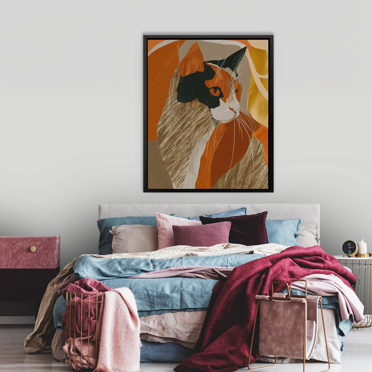 Calico Autumn Contemplation - Luxury Wall Art