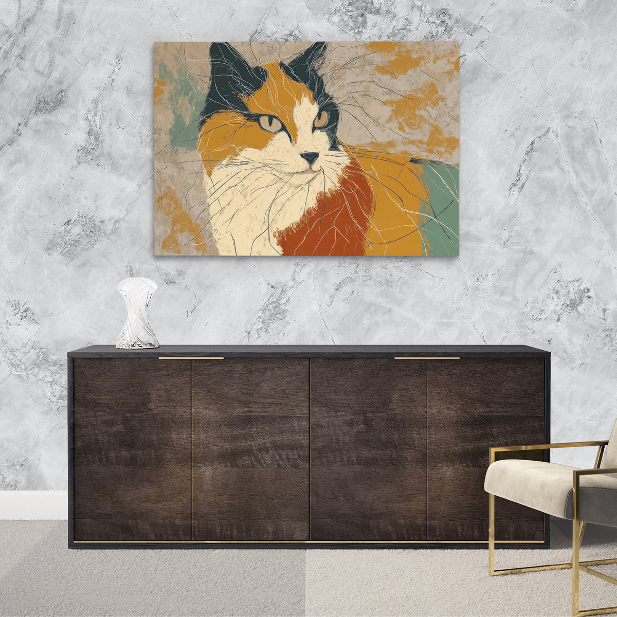 Calicos Contemplation - Luxury Wall Art