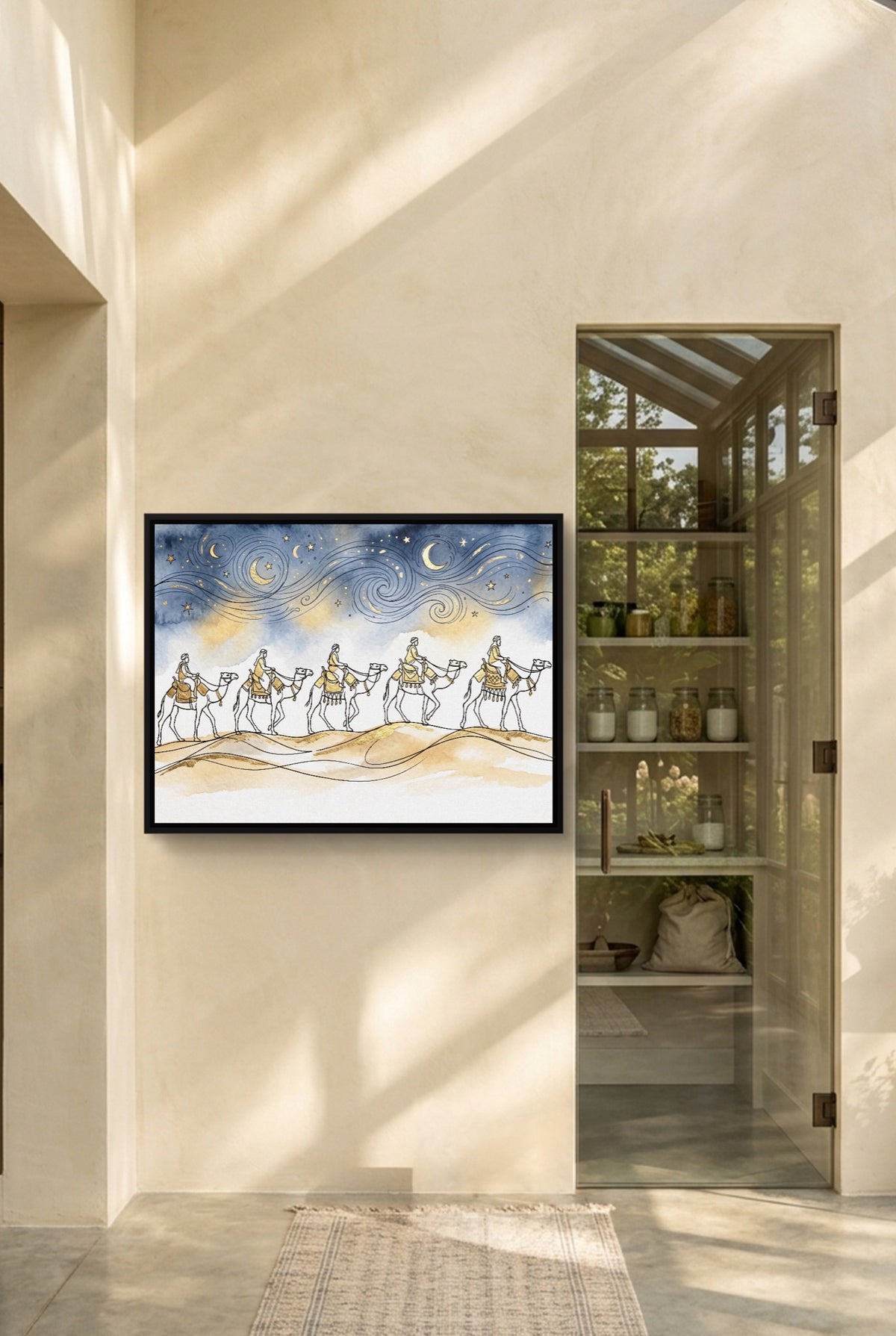 Camel Caravan Gold Line — camel caravan gold line p interior room with doorway 1land framed black