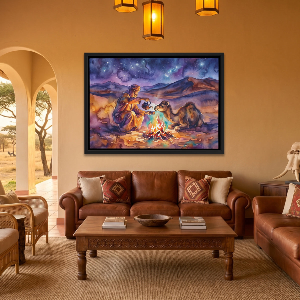 Camel Desert Campfire — Camel Desert Campfire Safari House Land 156