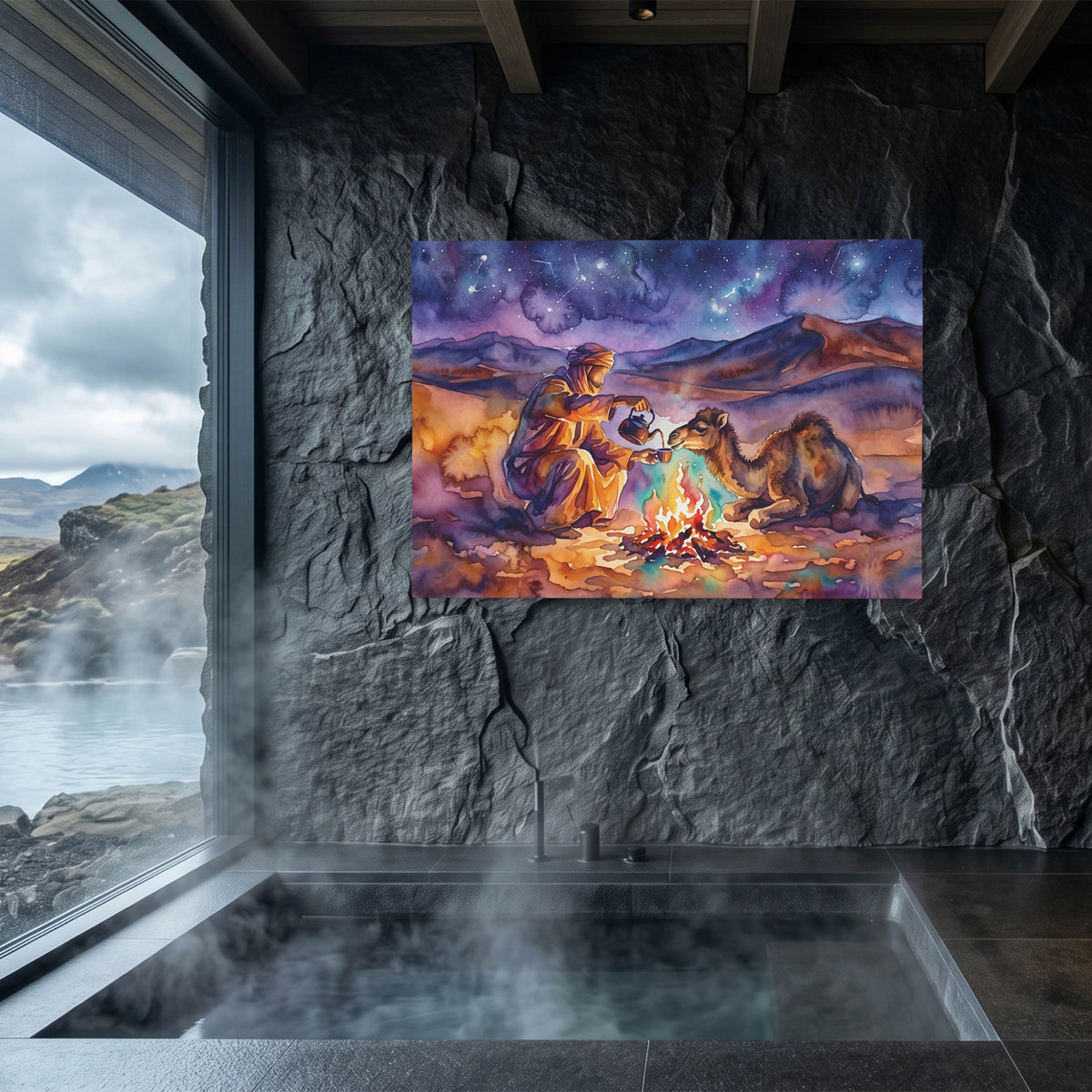 Camel Desert Campfire — Camel Desert Campfire Sauna Dark Land 172
