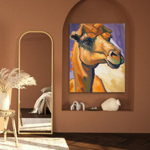 Camel Lilac - Luxury Wall Art