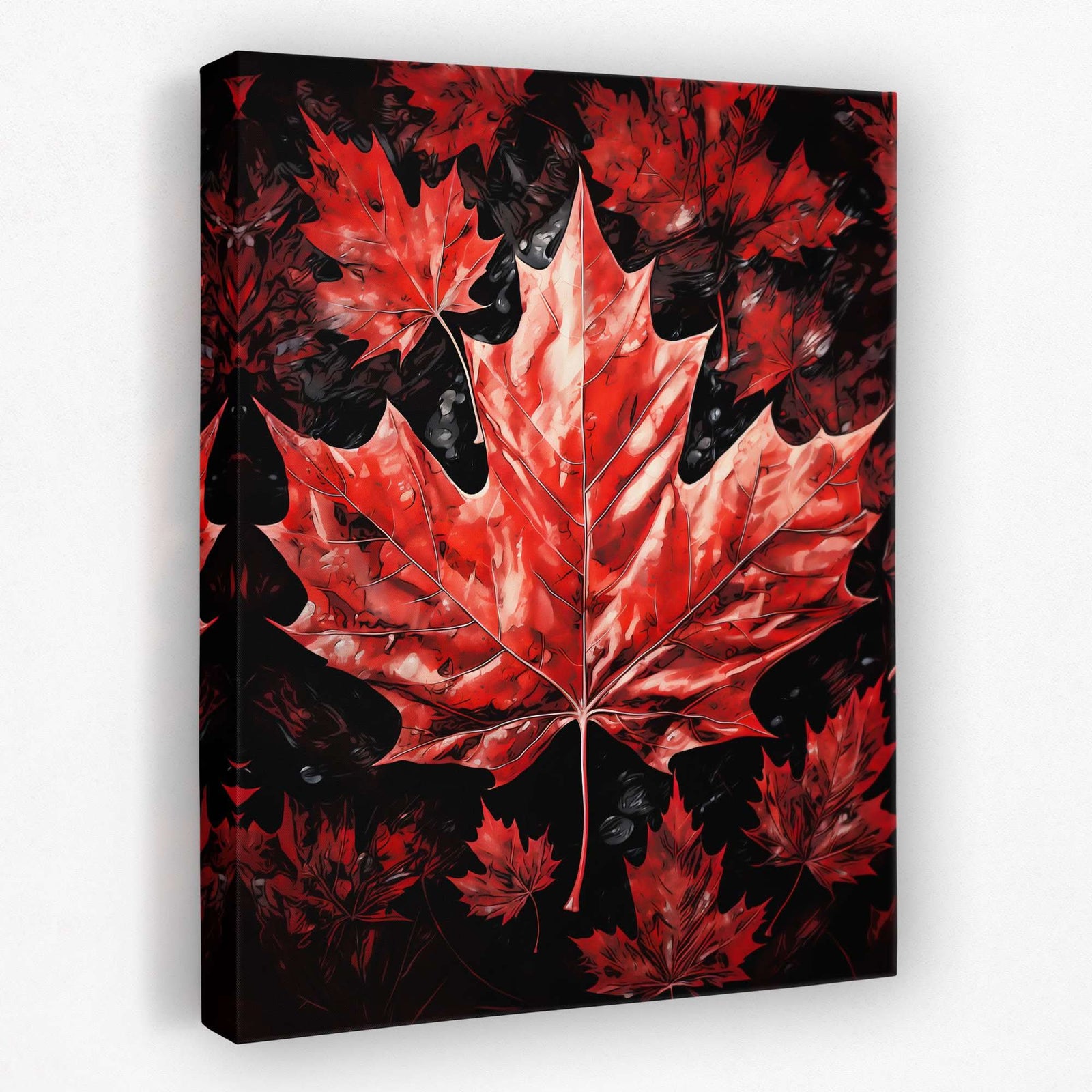 Canadian Maple Leaf - Canada Canvas Wall Art