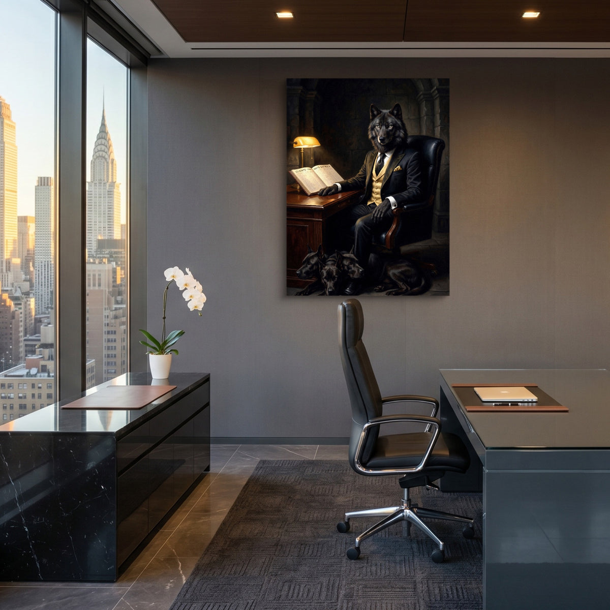 Canine Tribunal — canine tribunal sq office view 1port flush print