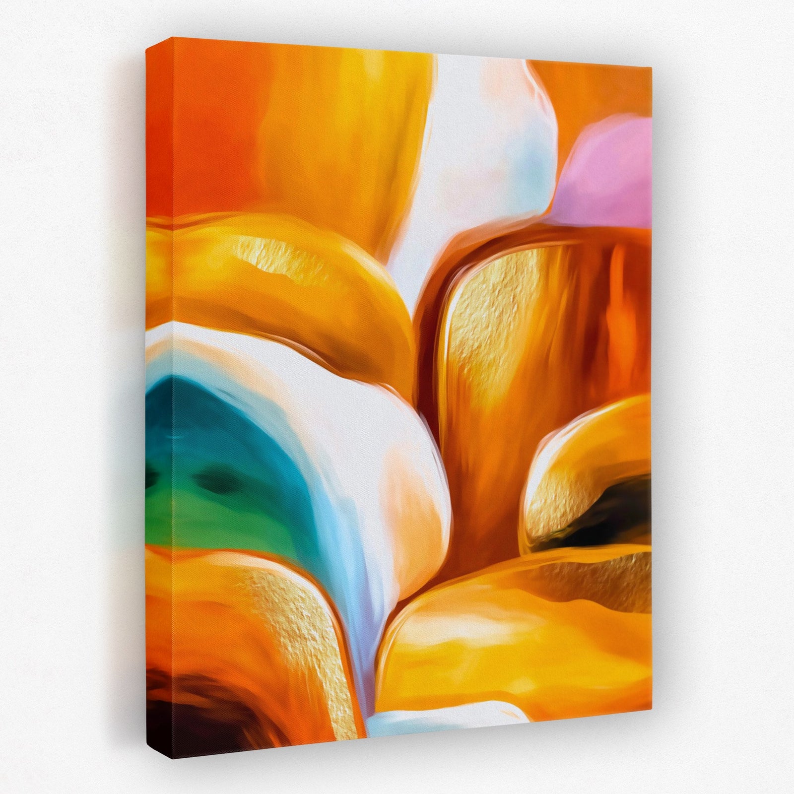 Canyon's Golden Flow - Luxury Wall Art
