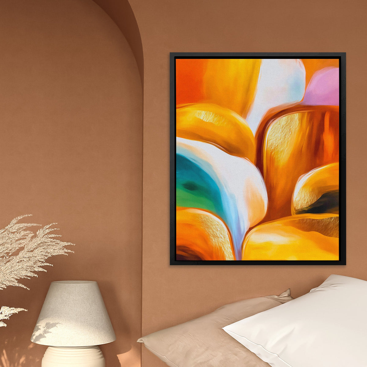 Canyon's Golden Flow - Luxury Wall Art