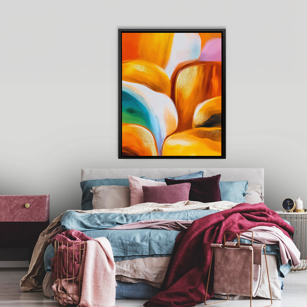 Canyon's Golden Flow - Luxury Wall Art