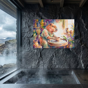 Capybara Crafting Clay — Capybara Crafting Clay Sauna Dark Land 173