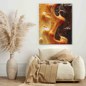 Caramel Swirl - Luxury Wall Art