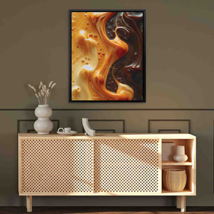 Caramel Swirl - Luxury Wall Art