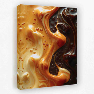 Caramel Swirl - Luxury Wall Art