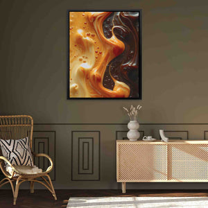 Caramel Swirl - Luxury Wall Art