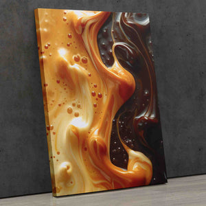 Caramel Swirl - Luxury Wall Art